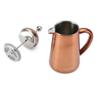 La Cafetière Havana 3-kopps stempelkanna i koppar