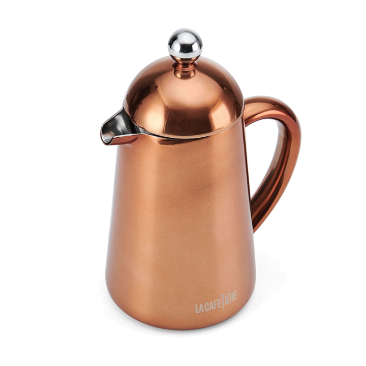 La Cafetière Havana 3-kopps stempelkanna i koppar