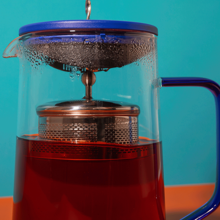 La Cafetière Gyro Spinfuser 1,25 L Tebryggare Blå/Glas