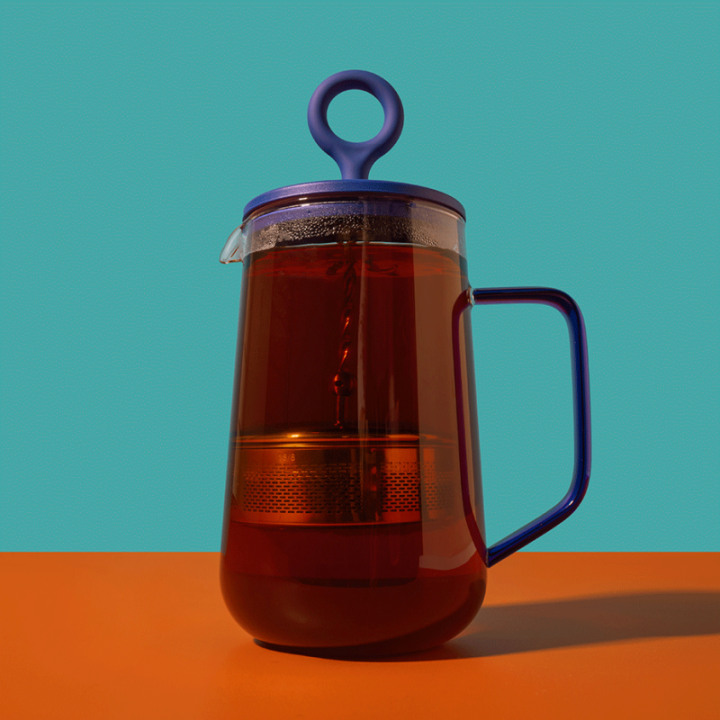 La Cafetière Gyro Spinfuser 1,25 L Tebryggare Blå/Glas