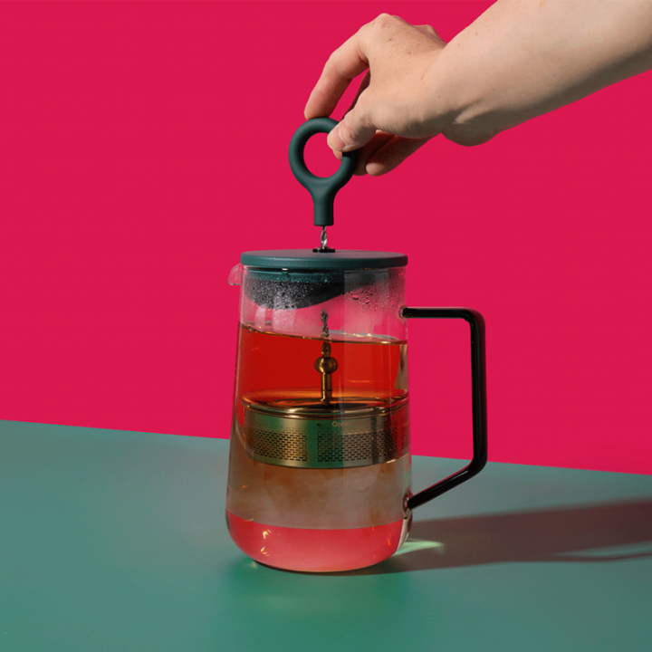 La Cafetière Gyro Spinfuser 1,25 L Tebryggare Grön/Glas