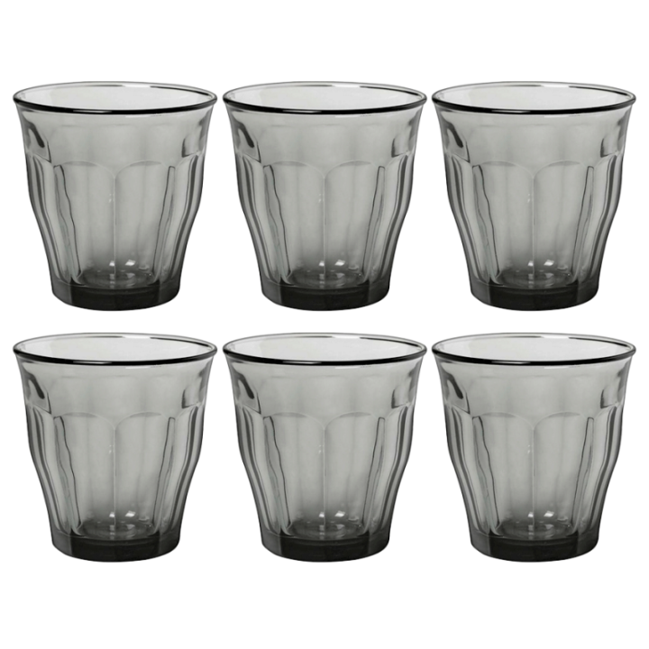 Duralex Picardie Caféglas 25 cl 6 st Grå