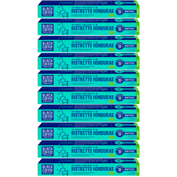 Black Coffee Roasters Ristretto Honduras Kaffekapslar Eko 10 x 10 st