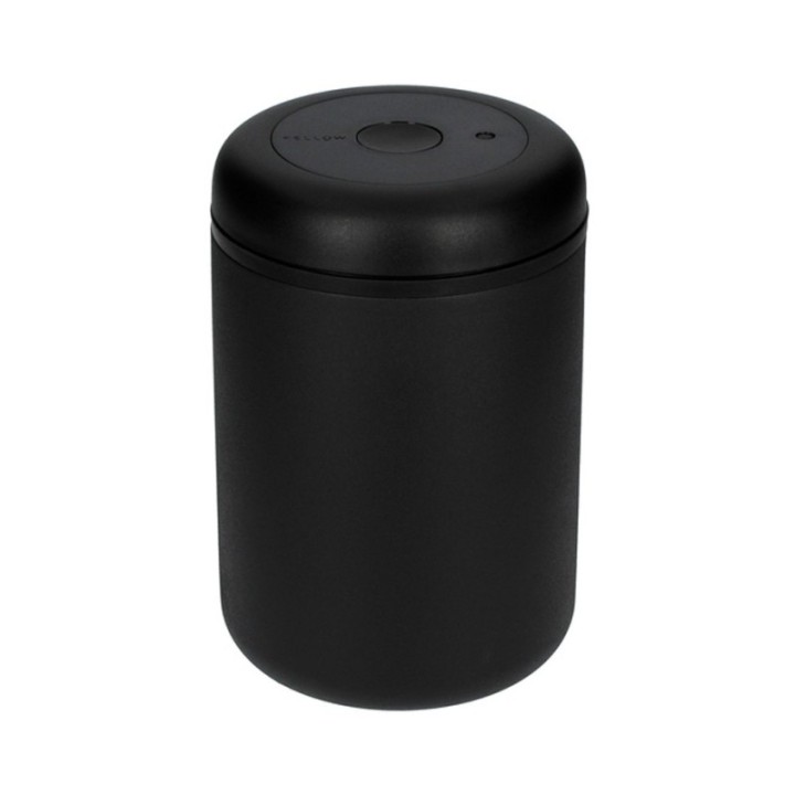 Fellow Atmos vakuum kaffebehållare svart 1,2 L 2 st inkl. 2x500 g Rigtig Kaffe Espresso & Espresso Latte