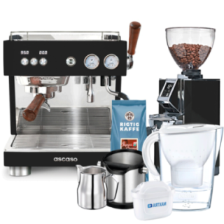Ascaso Baby T Plus Inkl. Eureka Libra 65 kvarn, Baristautrustning, Filterkanna & Kaffe