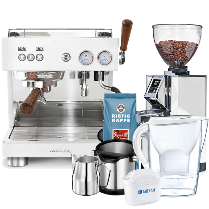 Ascaso Baby T Plus Inkl. Eureka Libra 65, Baristautrustning, Filterkanna & Kaffe