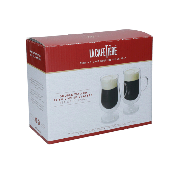 La Cafetiére Irish Coffee-glas 27,5 cl 2 st