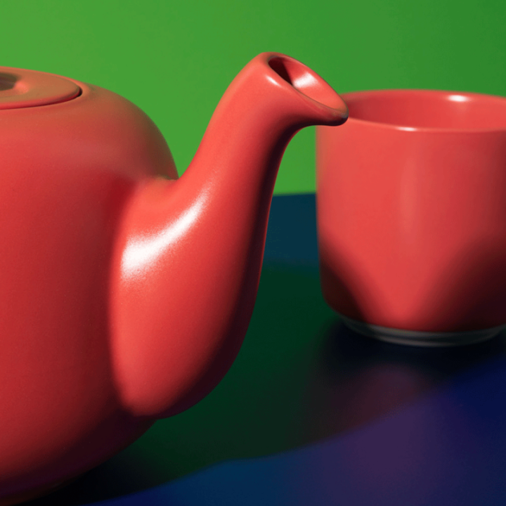 La Cafetière 1,2 L Tebryggare Röd