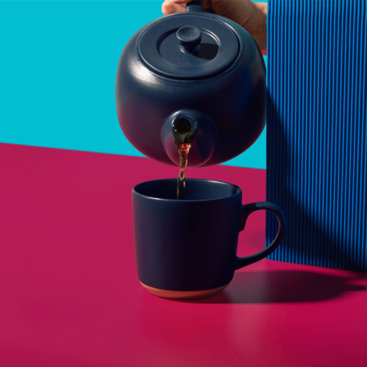 La Cafetière 0,6 L Tebryggare marinblå