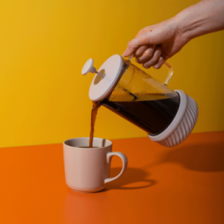 La Cafetière Zero 8 Kop. Stempelkanna Latte