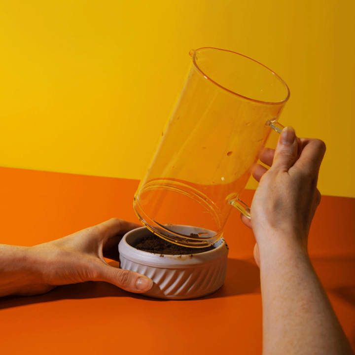 La Cafetière Zero 8 Kop. Stempelkanna Latte