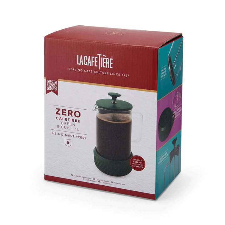 La Cafetière Zero 8 koppar presskanna grön