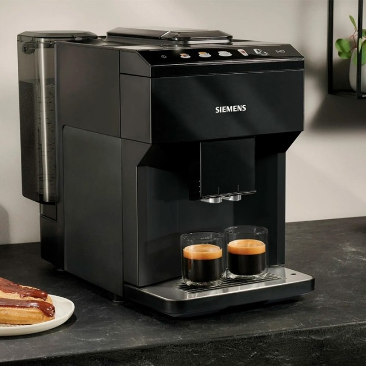 Siemens TP511R09 EQ500 Espressomaskin inkl. mjölkbehållare & 2kg Rigtig Kaffe Hela kaffebönor