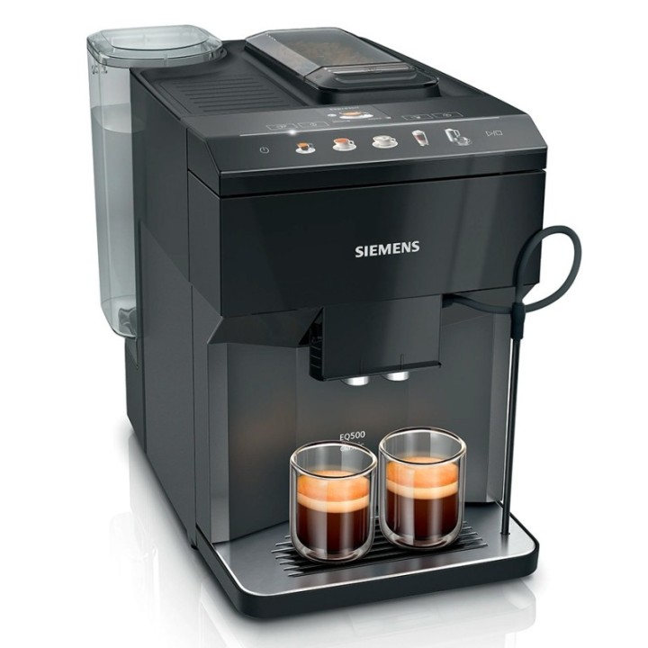 Siemens TP511R09 EQ500 Espressomaskin inkl. mjölkbehållare & 2kg Rigtig Kaffe Hela kaffebönor