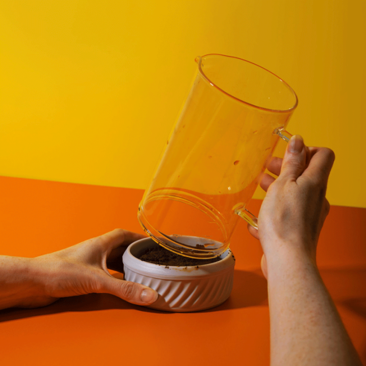 La Cafetière Zero 3 koppar stempelkanna Latte