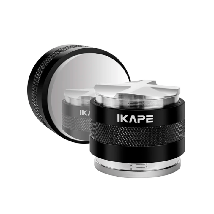 IKAPE 2 i 1 Tamper & Leveling Tool 58 mm Sort