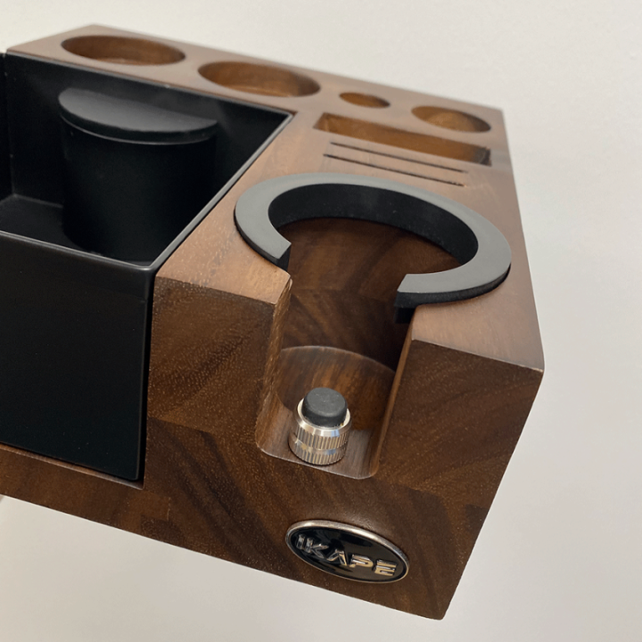 IKAPE V5 Knockbox m. Tamper Station Valnød