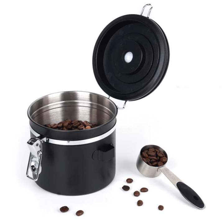 IKAPE Kaffebeholder Sort 600g