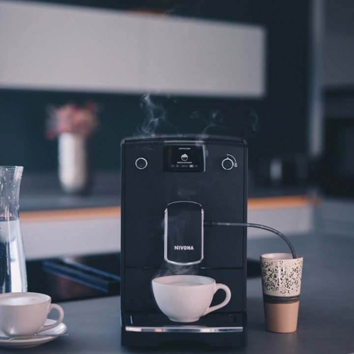 Nivona NICR 690 Mat Sort Espressomaskine Inkl. Rigtig Kaffe Mixpakke 3kg Hele kaffebønner