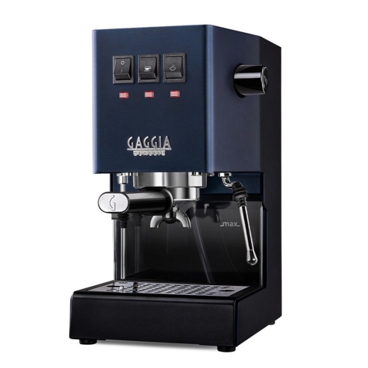 Gaggia Classic E24 Blå Espressomaskine Inkl. Eureka Mignon Zero 55s Mat Sort Espressokværn