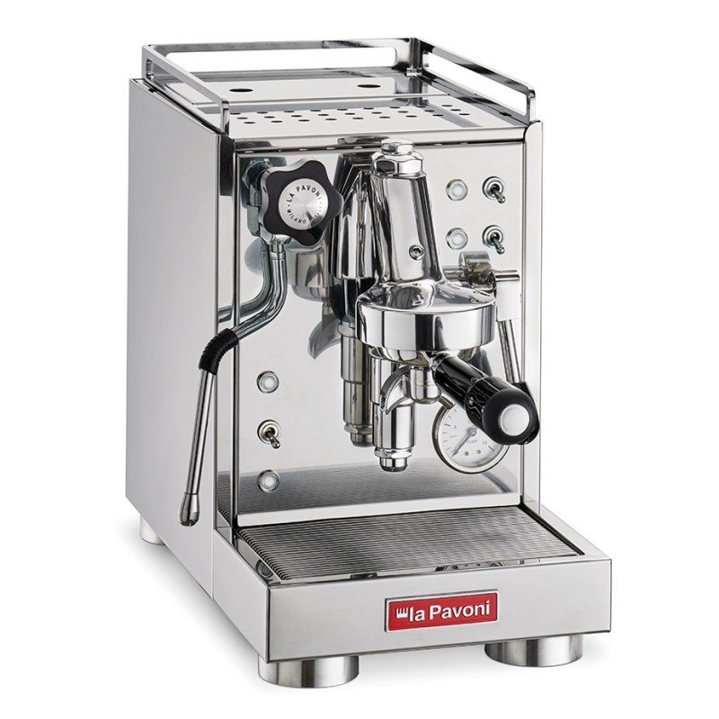 La Pavoni Mini Cellini LPSMCS01EU Espressomaskin inkl. La Pavoni Prosumer Chrome Espressokvarn