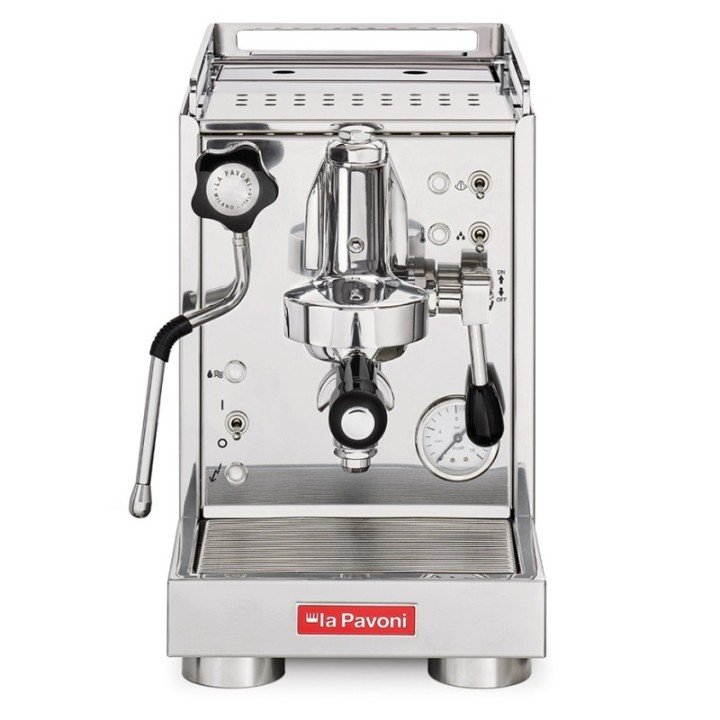 La Pavoni Mini Cellini LPSMCS01EU Espressomaskin inkl. La Pavoni Prosumer Chrome Espressokvarn