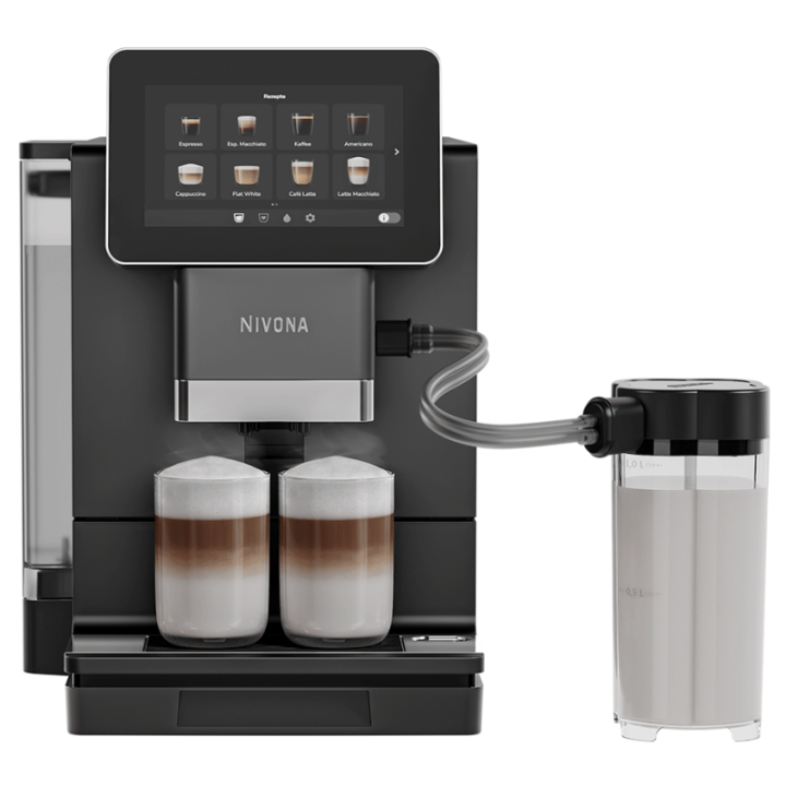 Nivona NIVO 9'101 Sort Espressomaskine Inkl. Afkalkning, Rens, Filter & 1kg Rigtig Kaffe Dolce Crema