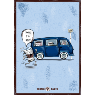 Rigtig Kaffe Bestsellers Mixpakke 3kg Hele kaffebønner Inkl. Kaffeplakat Rigtig Kaffe SORRY I'M LATTE 21x30cm