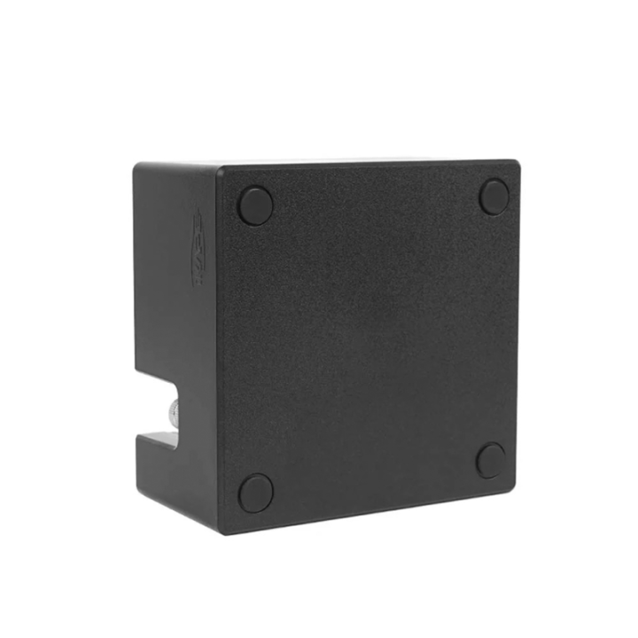 IKAPE Kompakt Tamper Station Sort Inkl. Kaffebeholder 600g & V3 Kalibreret Tamper med Fjeder, Riller & Titaniumsbelægning 58 mm