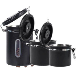 IKAPE Kaffebeholder Sort 3-pak 300g, 600g & 900g