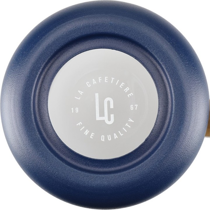 La Cafetière Pisa 8 Kop. Stempelkande Navy Inkl. House of Barista Elektrisk Kaffemølle & 400g Rigtig Kaffe