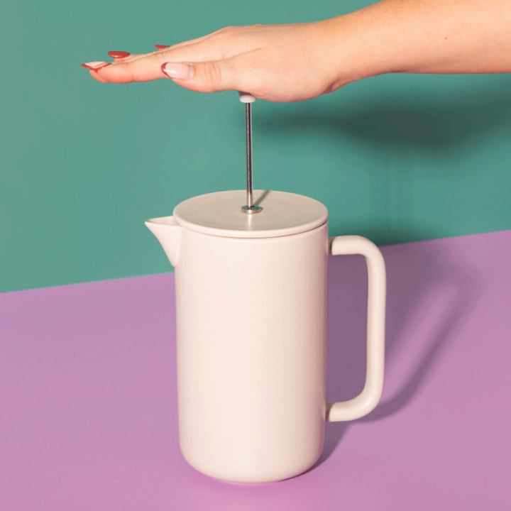 La Cafetière Arezzo 8 Kop. Stempelkande Latte Inkl. Krus 35 cl 2 Stk Latte