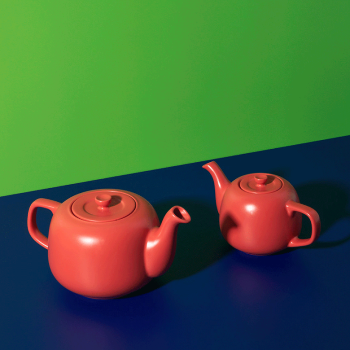 La Cafetière 1,2 L Tebrygger Rød Inkl. Østerlandsk Thehus Harlekin Te Pyramidetebreve 75 stk