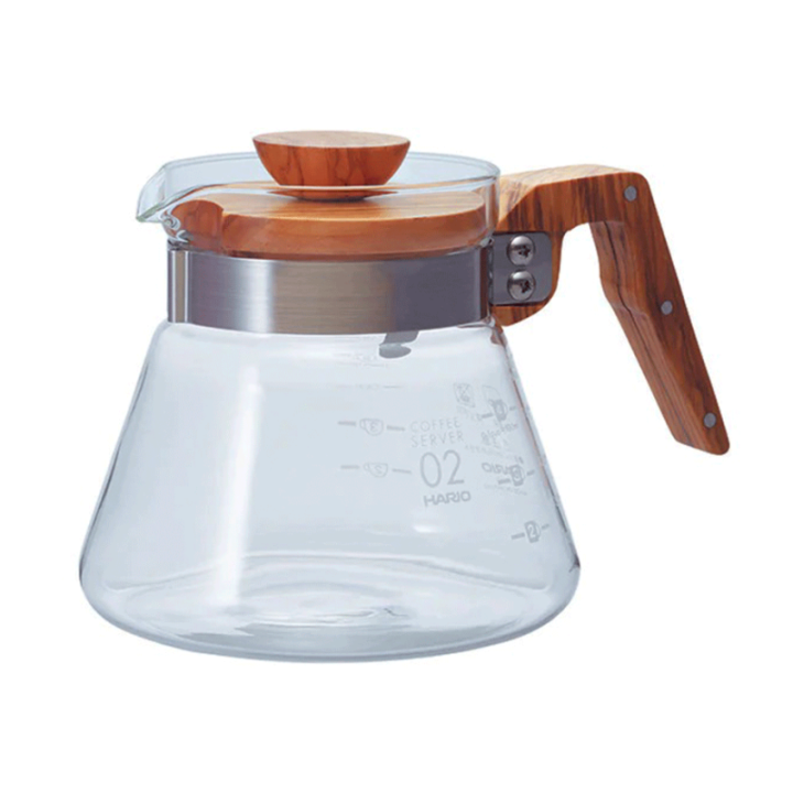 Hario V60 Coffee Server 0,6 L Oliventræ