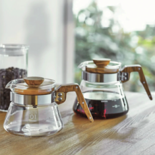 Hario V60 Coffee Server 0,6 L Oliventræ