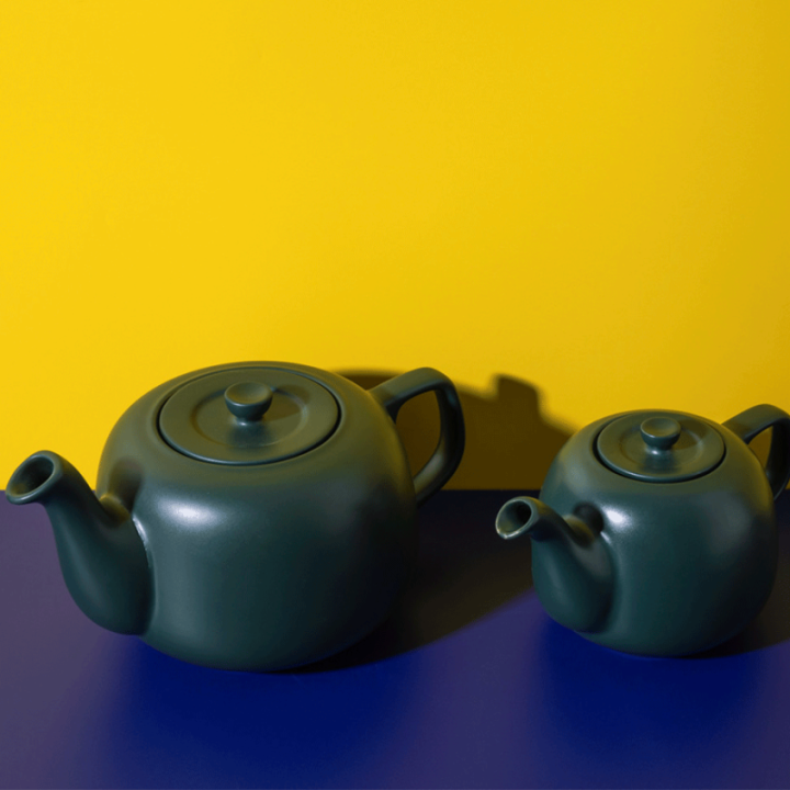 La Cafetière 1,2 L Tebrygger Grøn Inkl. Østerlandsk Thehus HC Andersen Blend Pyramidetebreve 75 stk