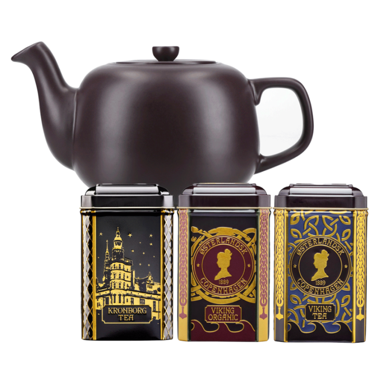 La Cafetière 0,6 L Tebrygger Lilla Inkl. Østerlandsk Thehus Pyramidetebreve 36 stk