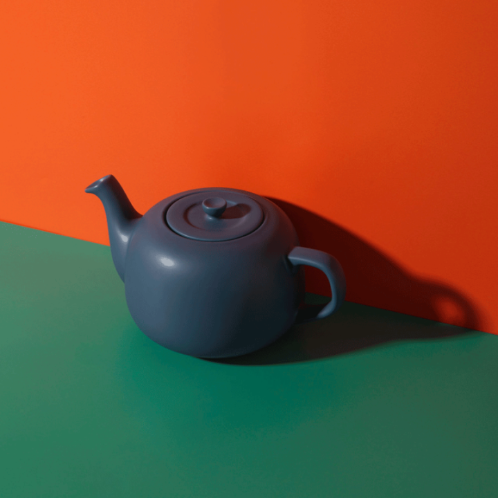 La Cafetière 1,5 L Tebrygger Navy Inkl. Østerlandsk Pyramidetebreve 2 x 75 stk