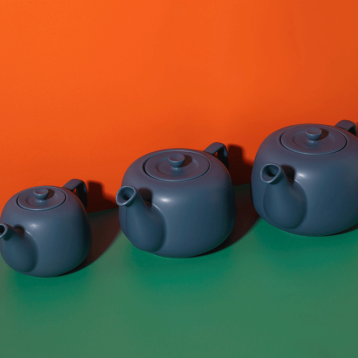 La Cafetière 1,5 L Tebrygger Navy Inkl. Østerlandsk Pyramidetebreve 2 x 75 stk