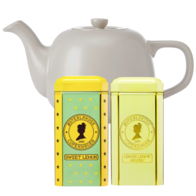 La Cafetière 1,5 L Tebryggare Latte inkl. Østerlandsk Thehus Pyramidtepåsar 2 x 75 st
