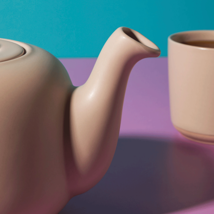 La Cafetière 1,2 L Tebrygger Inkl. Krus 35 cl 2 Stk Latte & Østerlandsk Thehus Pyramidetebreve 24 stk