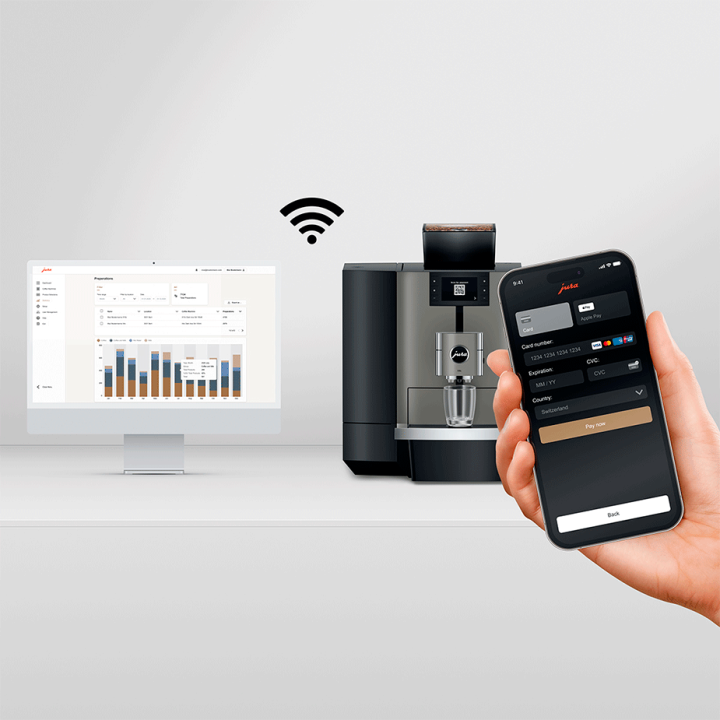 Jura X10c (EA) Dark Inox Espressomaskine Inkl. Startpakke, 2,5L Cooler, Pleje & 6kg Kaffe