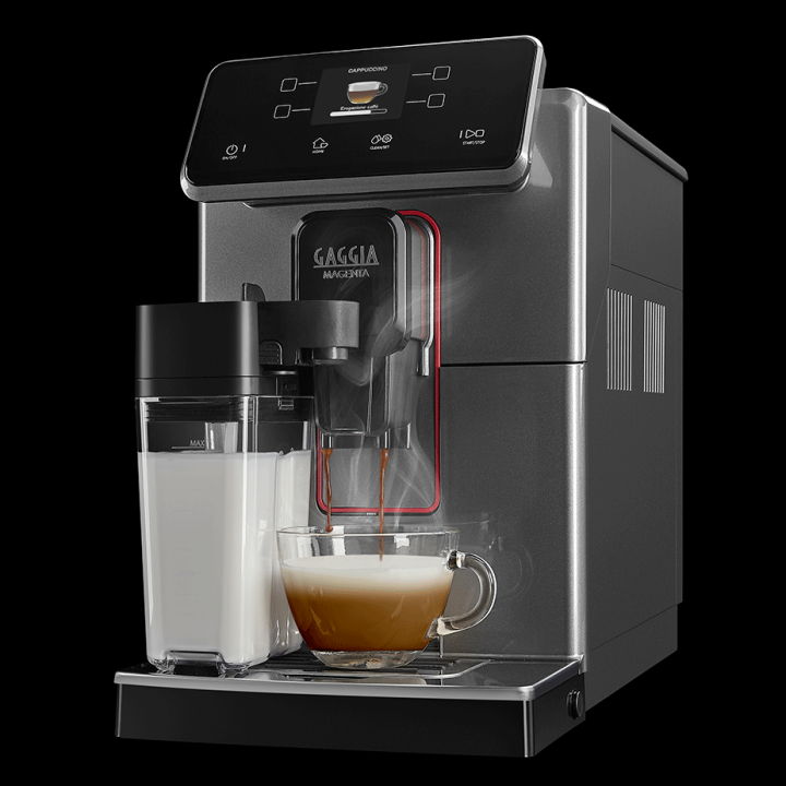 Gaggia Magenta Prestige Glazed Grey Espressomaskine Inkl. 3x400g Rigtig Kaffe & Sirup