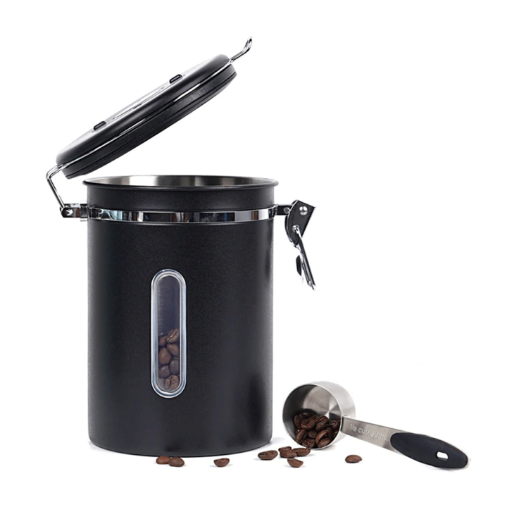 IKAPE Kaffebeholder Sort 600g