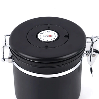 IKAPE Kaffebeholder Sort 600g