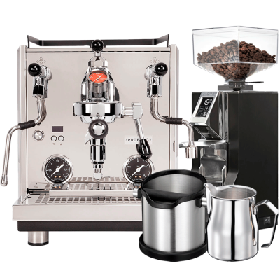 Profitec Drive inkl. Eureka Mignon Libra Krom/Matt Svart Espressokvarn