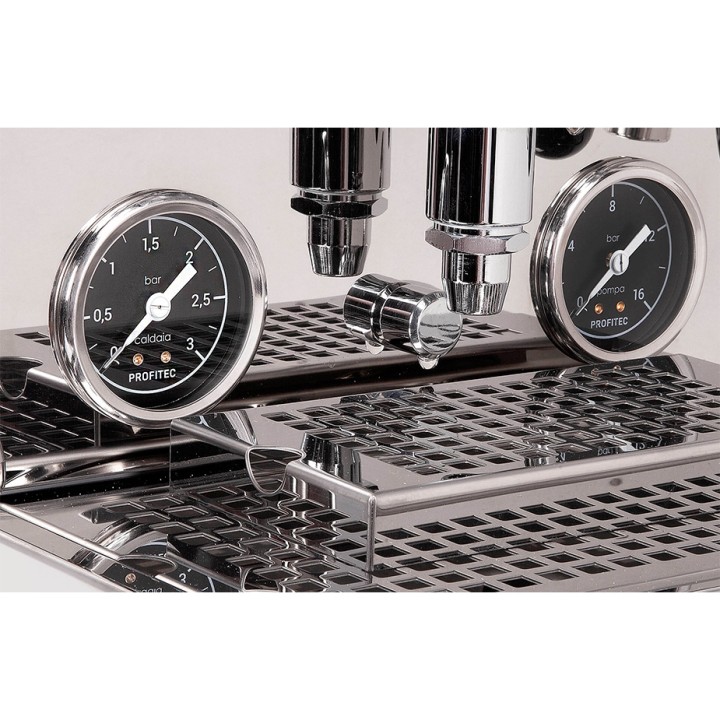 Profitec Drive Espressomaskine Inkl. Eureka Mignon Libra Chrome/Mat Sort Espressokværn & Baristaudstyr