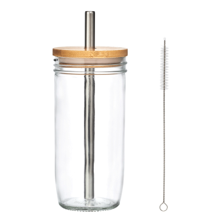 La Cafetiere To Go Glas m. Sugerør 65 cl