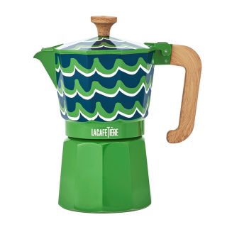 La Cafetière Venice 6 Kop. Espressokande Cyan Tides