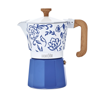 La Cafetière Venice 6 Kop. Espressokande Blu Fiorato